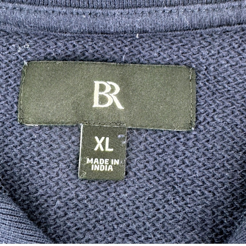 Banana Republic BR Edit Sweater Polo Men's XL Navy Old Money Preppy EUC - Picture 4 of 6